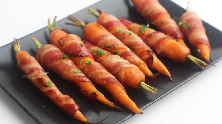 bacon-wrapped carrots