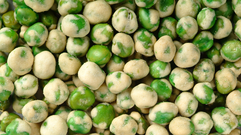 pile of wasabi peas