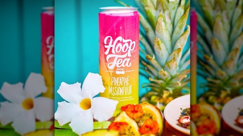 Hoop Tea Pineapple Passionfruit can