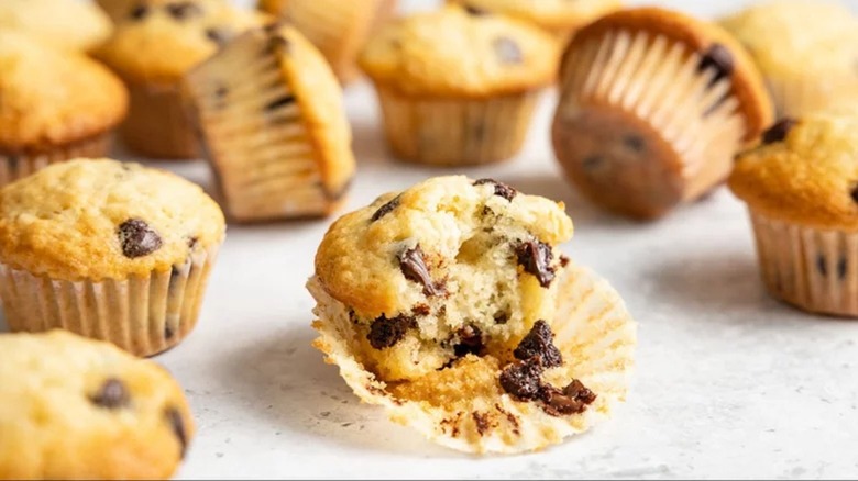 Chocolate chip mini muffins