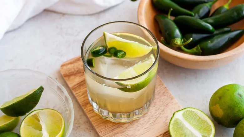 Refreshing Spicy Margarita drink