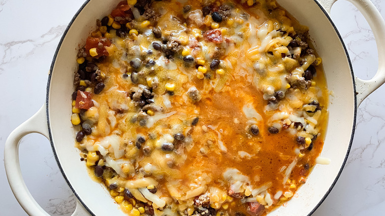 20-Minute Cheesy Taco Skillet Recipe