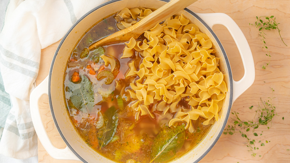 noodles for 20-minute chicken noodle soup