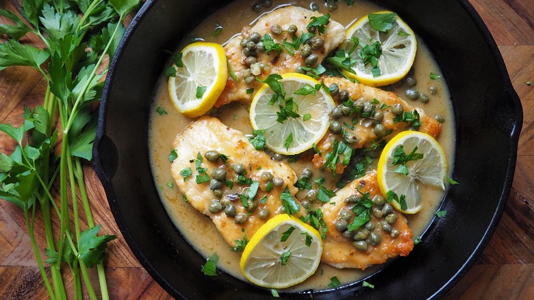 how to serve this 20-minute chicken piccata recipe