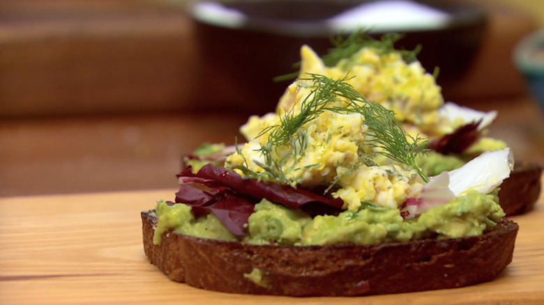 egg salad avocado toast