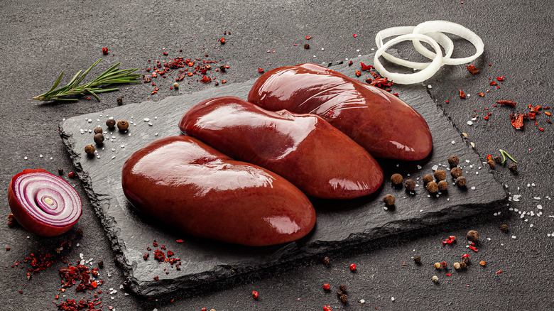 beef tongues on plate