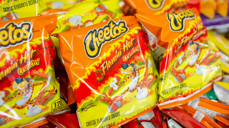 Flamin' Hot Cheetos bags