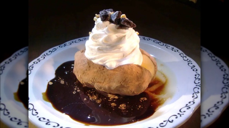 Ice cream baked potato