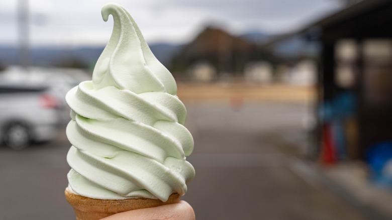 wasabi ice cream cone