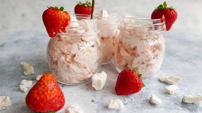 eton mess in small jars