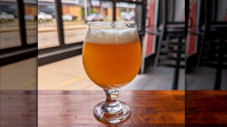 wild beer on restaurant table