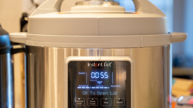 An instant pot in action