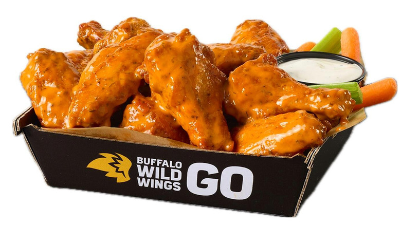 Buffalo Wild Wings chicken in container