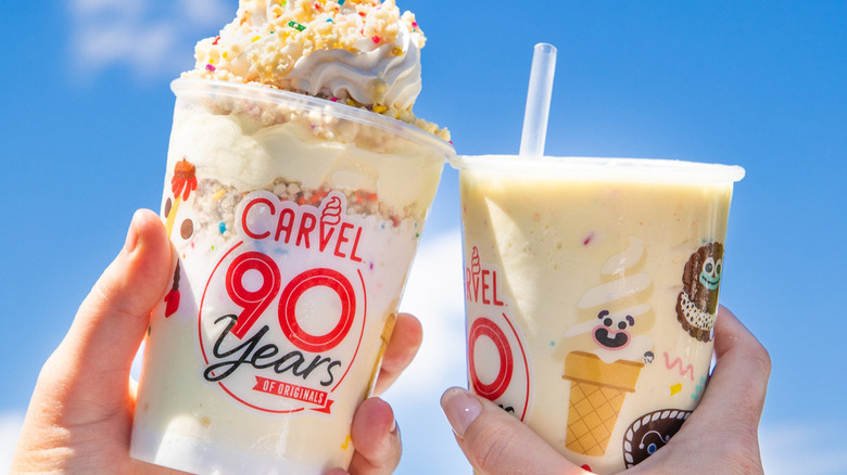 Two Carvel treats in cups