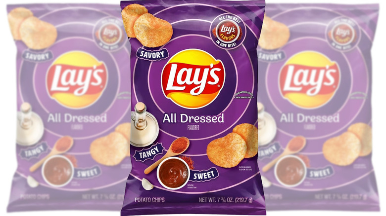 Bag of All Dressed chips