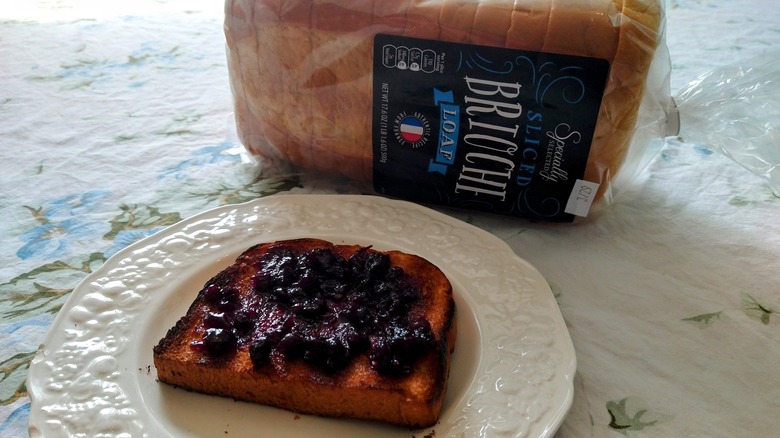 Specially Selected Sliced Brioche Loaf with jam