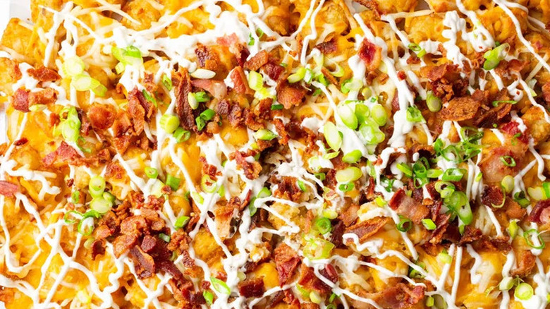 Loaded baked potato totchos