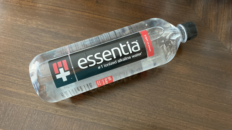 bottle of Essentia water