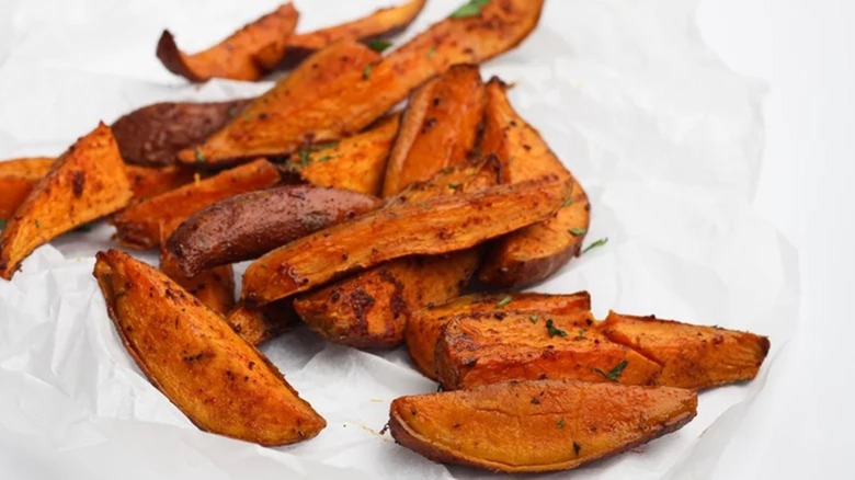 sweet potato fries with Cajun spices