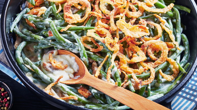 Green bean casserole fried onions