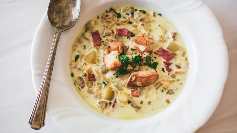 Chowder in a bowl