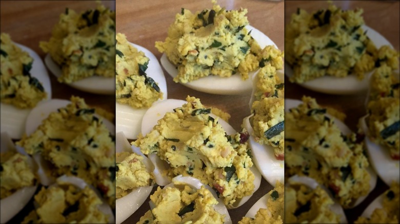 pesto deviled eggs