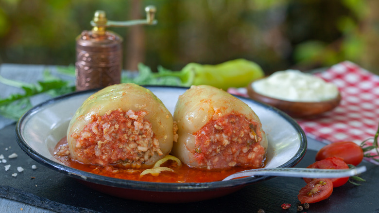 stuffed peppers balkan style