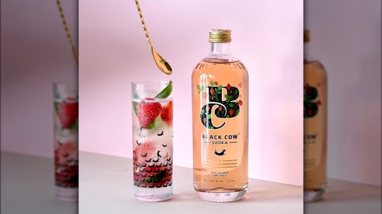 black cow english strawberry vodka 