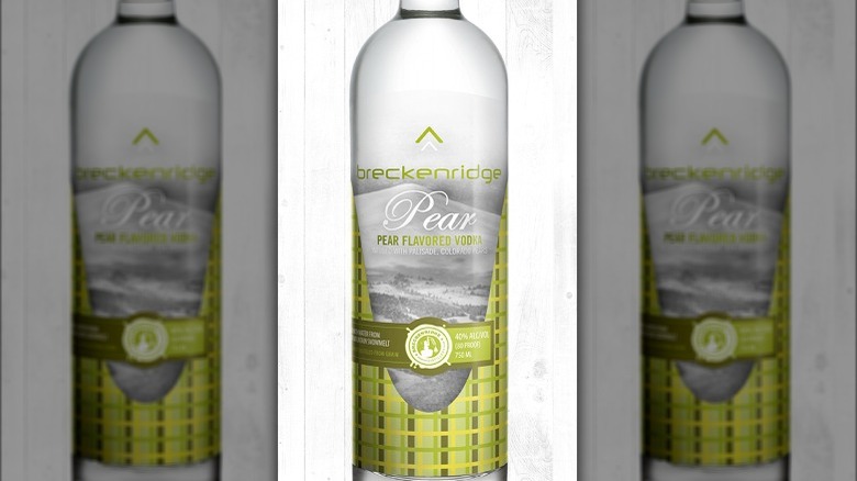 Breckenridge Pear flavored vodka bottle