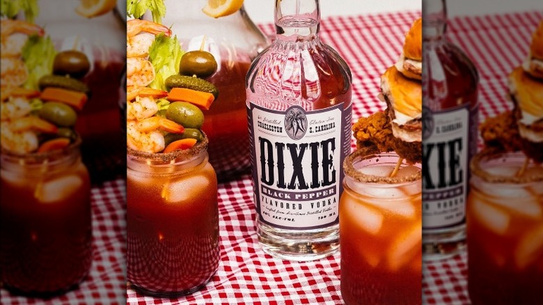 Dixie Black Pepper vodka bottle