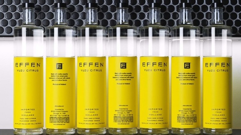 Effen Yuzu Citrus vodka bottles