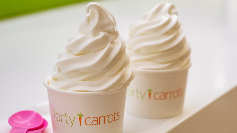 Two Forty Carrots frozen yogurt cups