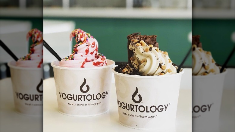 Two Yogurtology cups