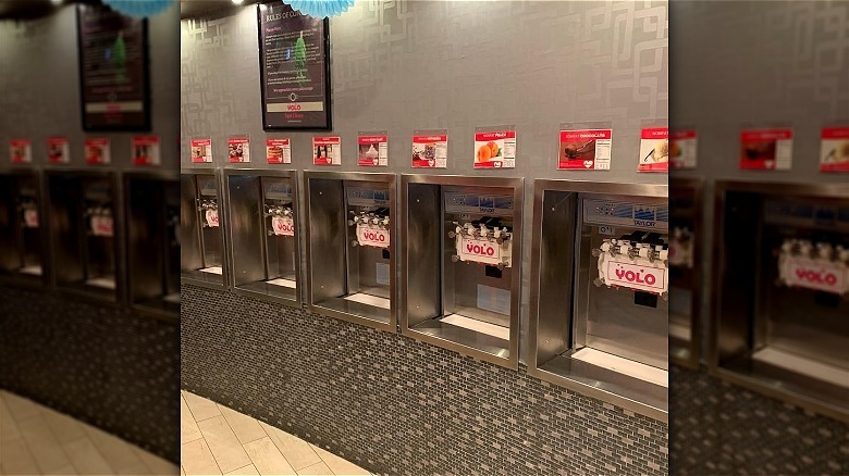 Yolo Frozen Yogurt store dispensers