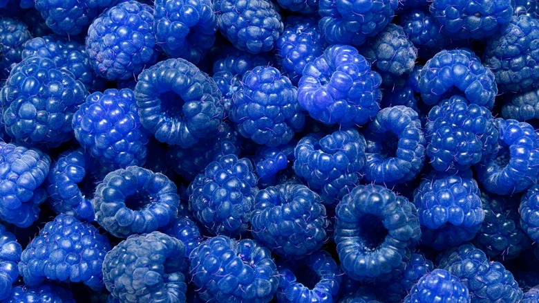 Blue raspberries