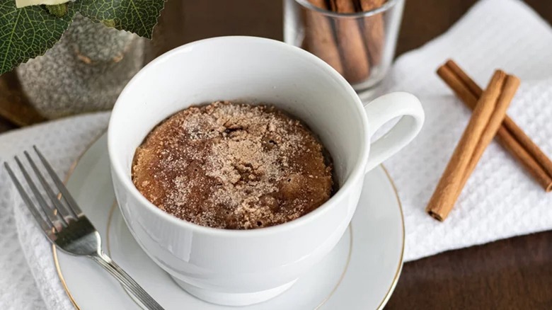 snickerdoodle mug cake