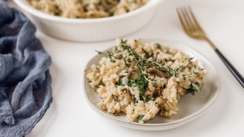 Slow Cooker Mushroom Risotto