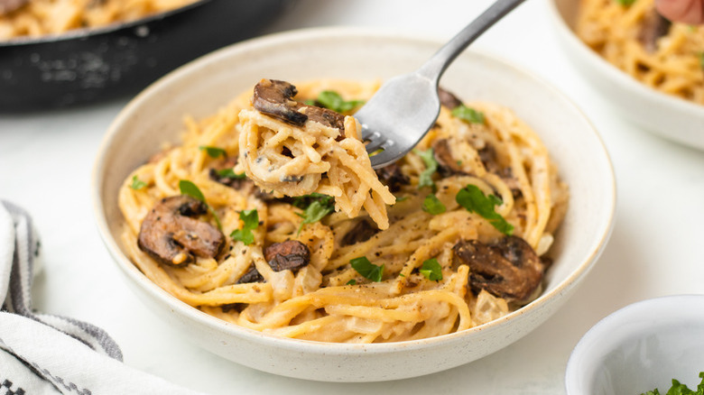 Vegan Mushroom Carbonara 