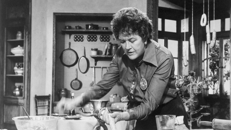 Julia Child on cooking show