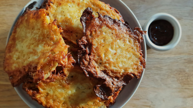 platter of latkes