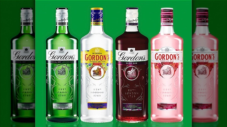 Gordon's Gin bottles 