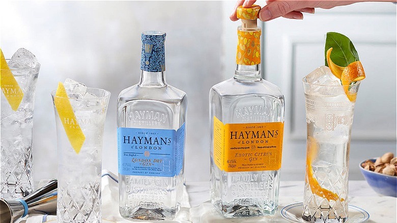 Bottles of Hayman's Gin