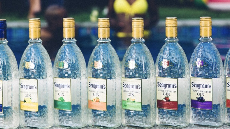 Seagram's Gin bottles 