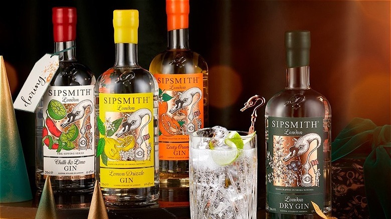 Sipsmith gin bottles 