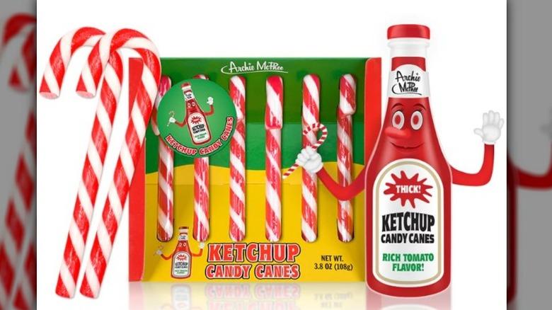 Ketchup candy cane