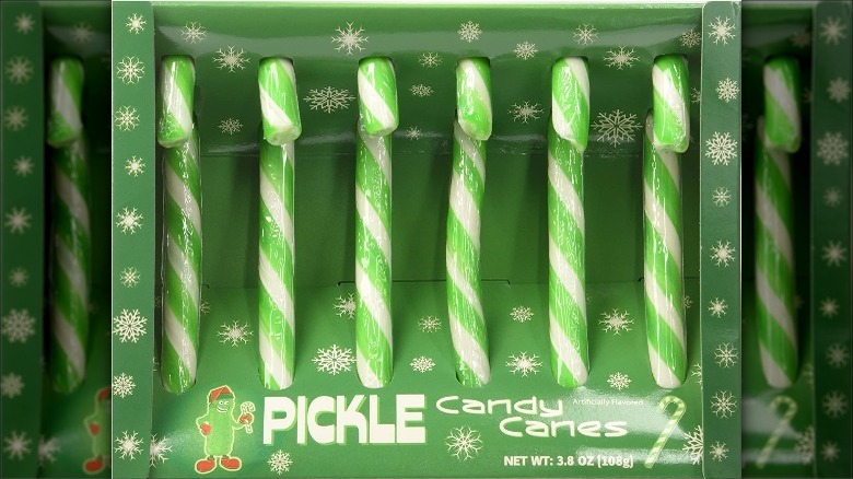 Pickle candy cane