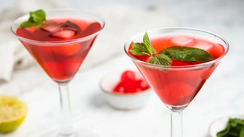 Bubbly Cherry Bomb  cocktail recipe