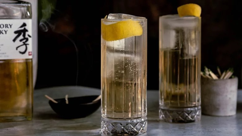 Japanese Whisky Highball in glass