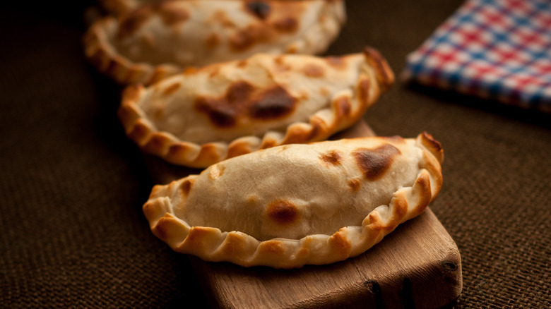 pocket pies on a board