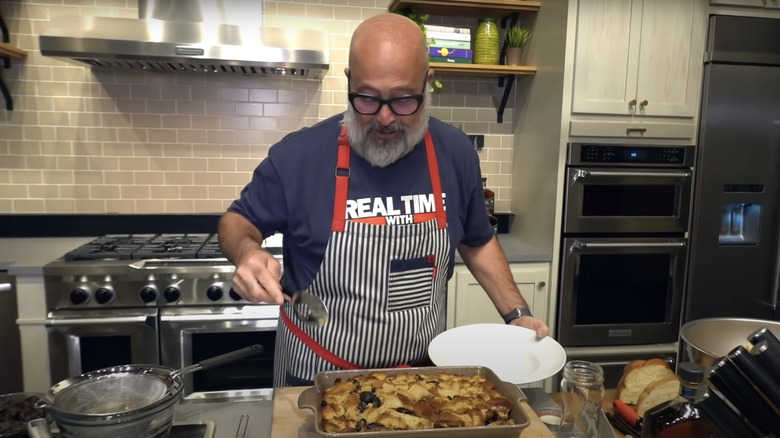 zimmern with bread pudding in pan